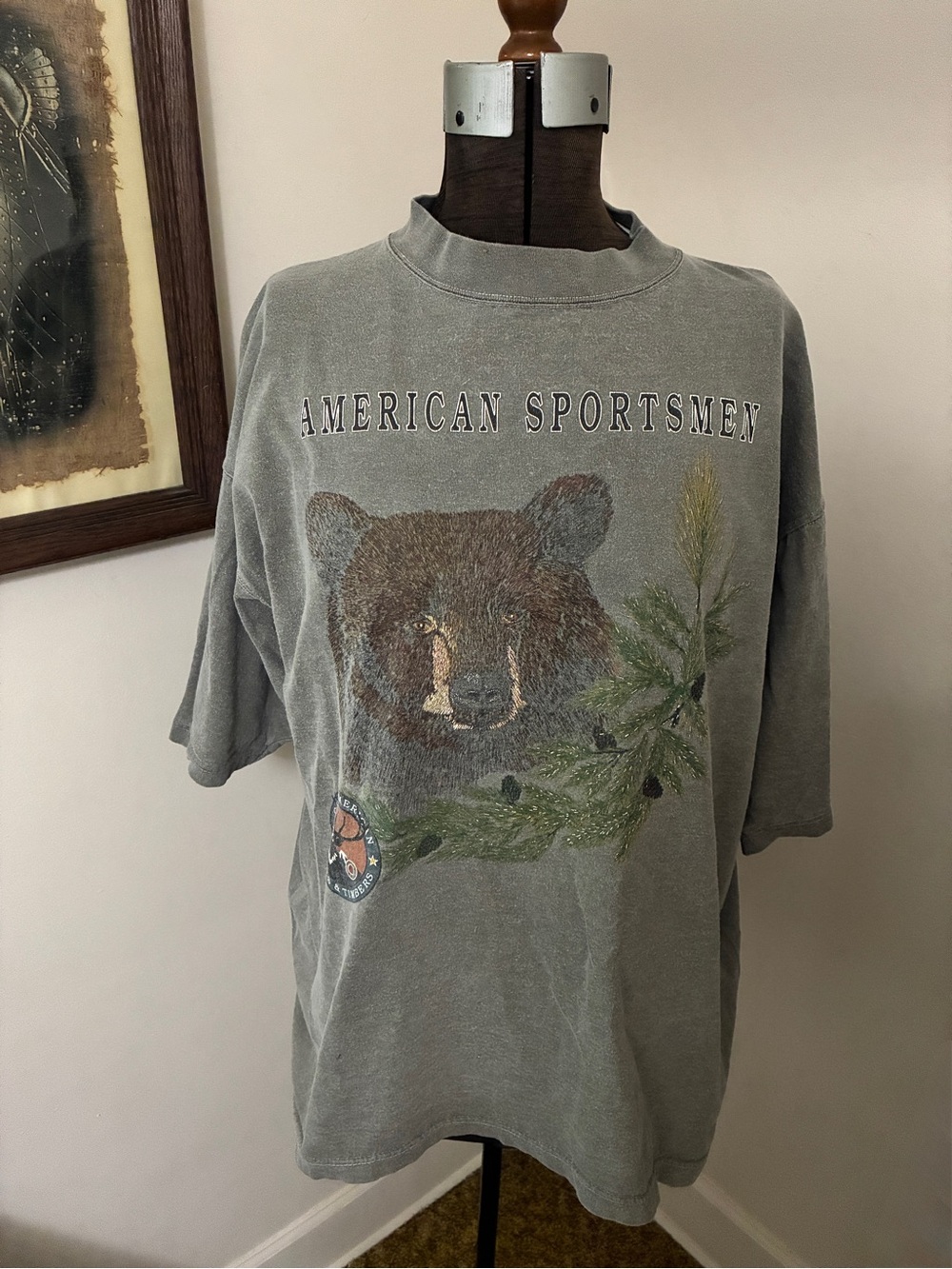 Vintage American Sportsmen T-Shirt with Bear and Pine